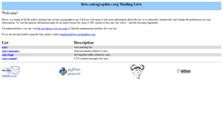 Desktop Screenshot of lists.cairographics.org